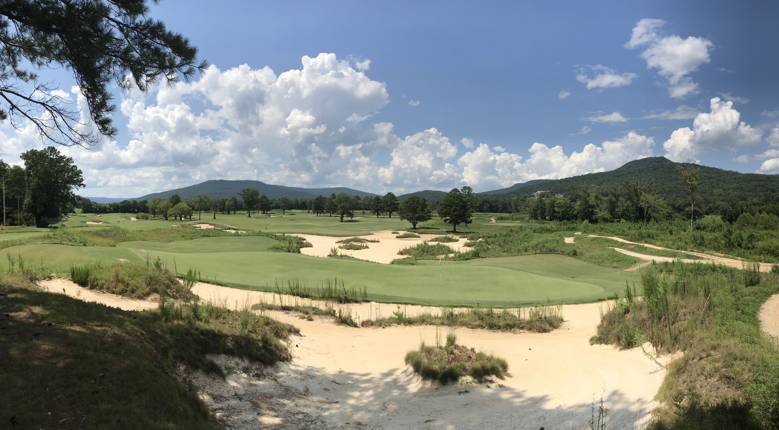 The view from behind the ninth green, overlooking the entire golf course. (August, 2018)